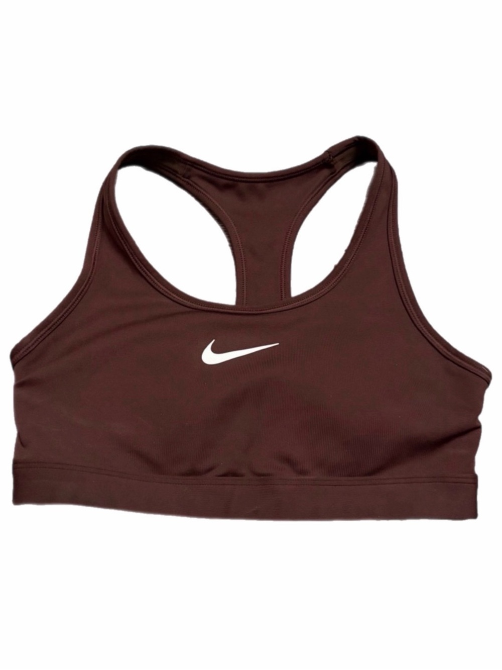 Nike Swoosh Medium Support Racerback Sports Bra (Burgundy/Oxblood) Size XS